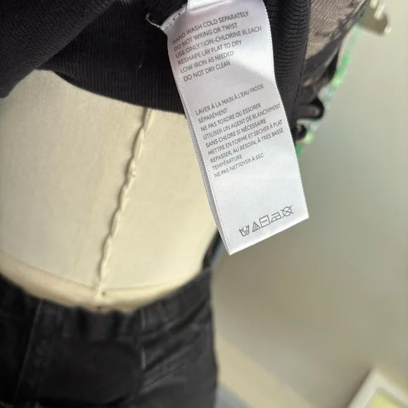 BDG Black and Gray Tie-Dye Bodysuit - Picture 6 of 7